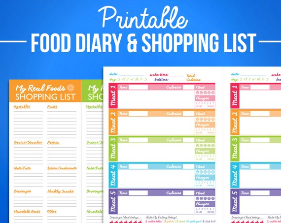 Food and Exercise Diary Get Healthy Stay Healthy