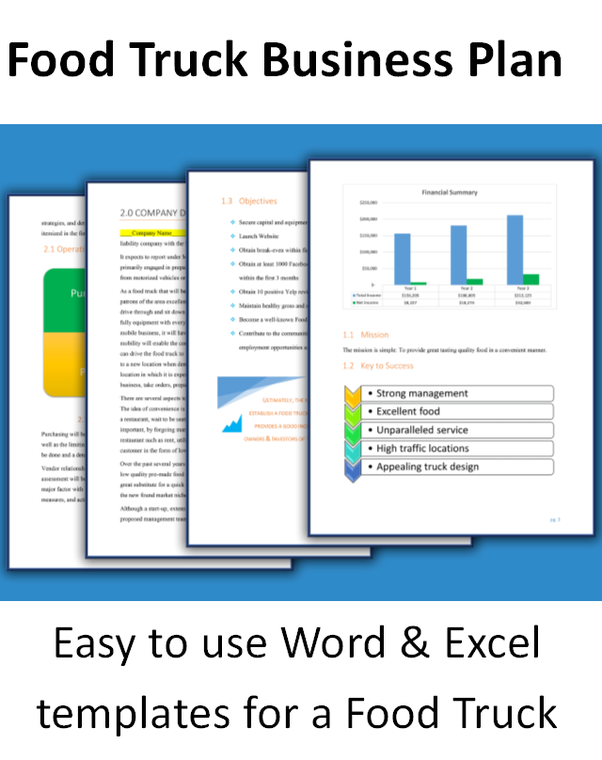 3+ Food Truck Business Plan Templates- PDF Free