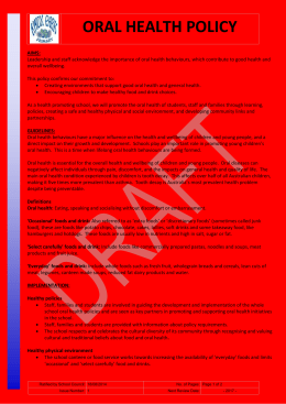 Food & Nutrition Guidelines for Primary Schools